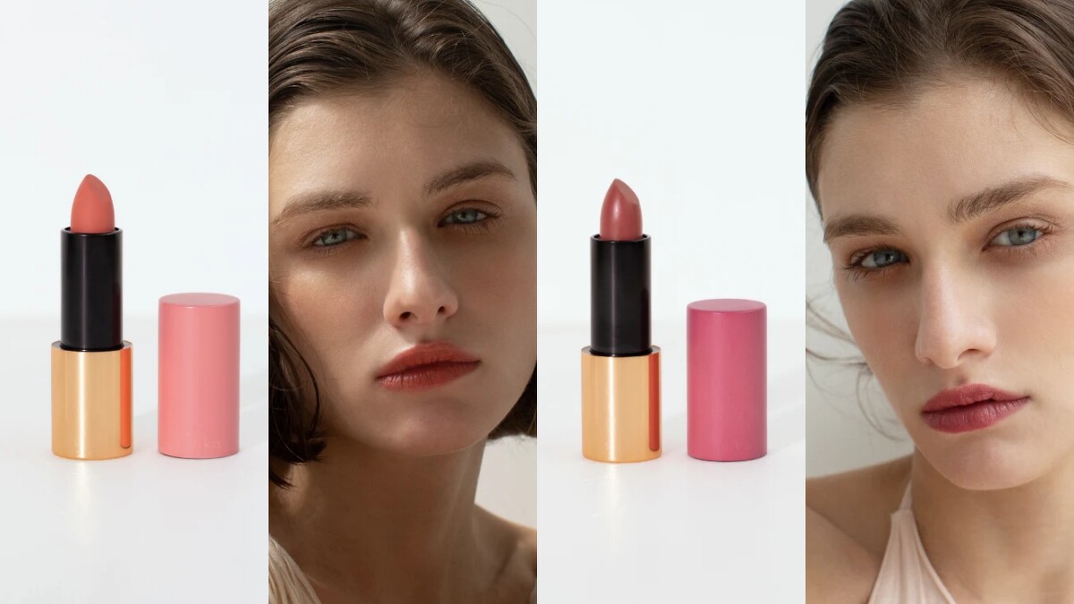 rihka絲霧光感唇膏(左#nectarine、右#fig),NT1,200