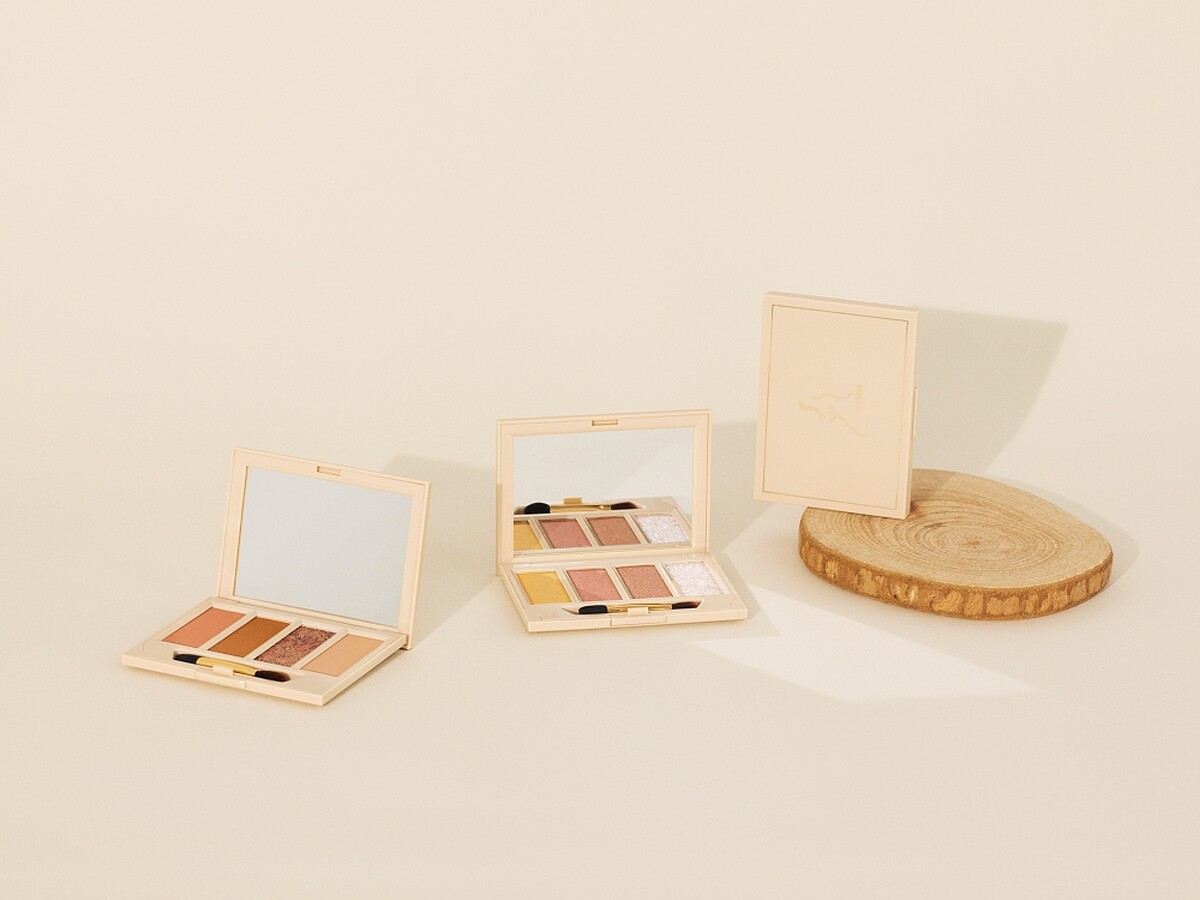 rihka feelings palette(左)beige&pink、(右)natural glitter,NT2,200(含眼影空盤)