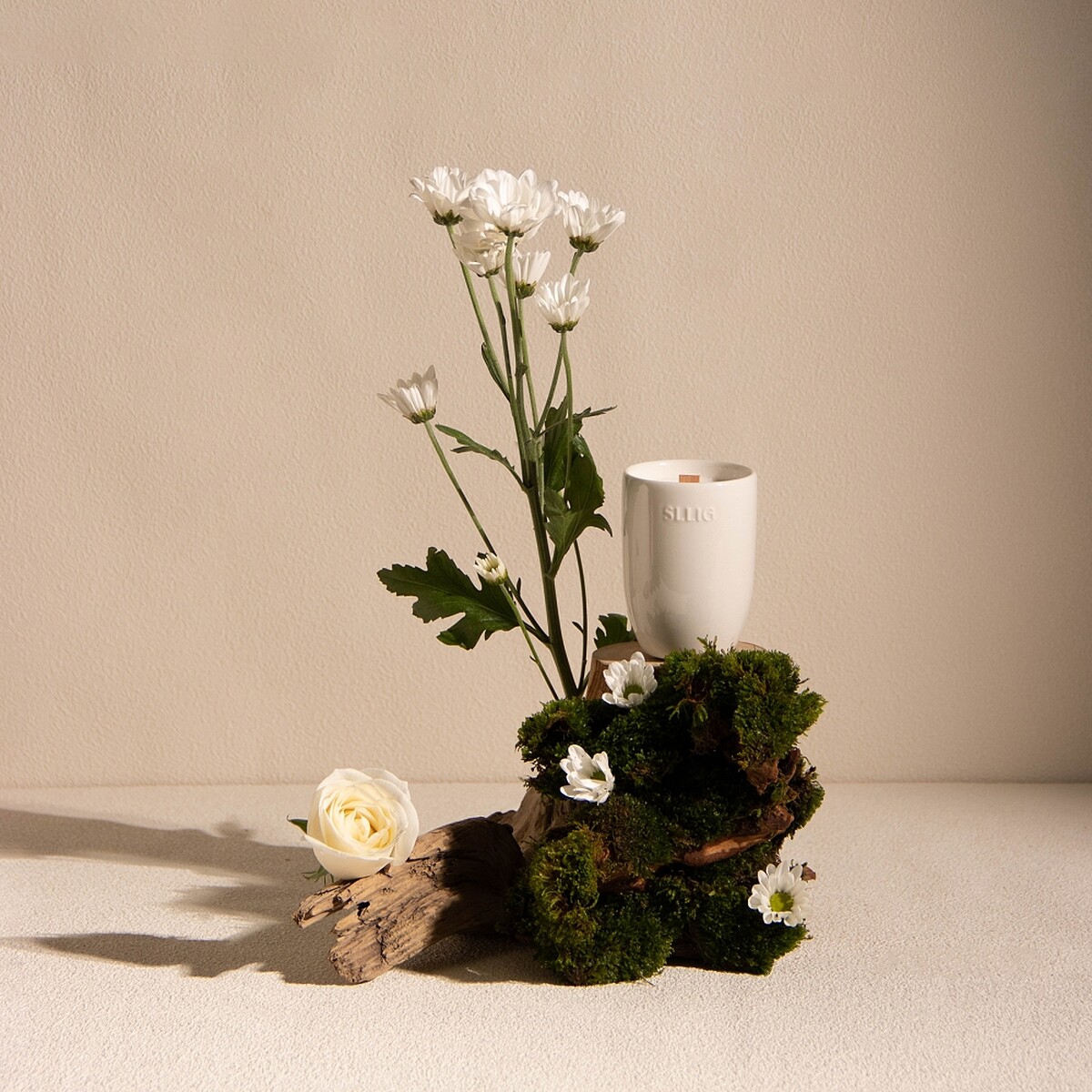 SLLIG居家職人陶瓷香氛大豆蠟燭(花漾BLOOMING)140g，NT1,980