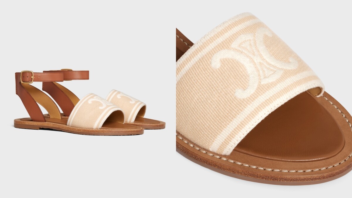 緹花標誌CELINE LYMPIA涼鞋 NT.31,000