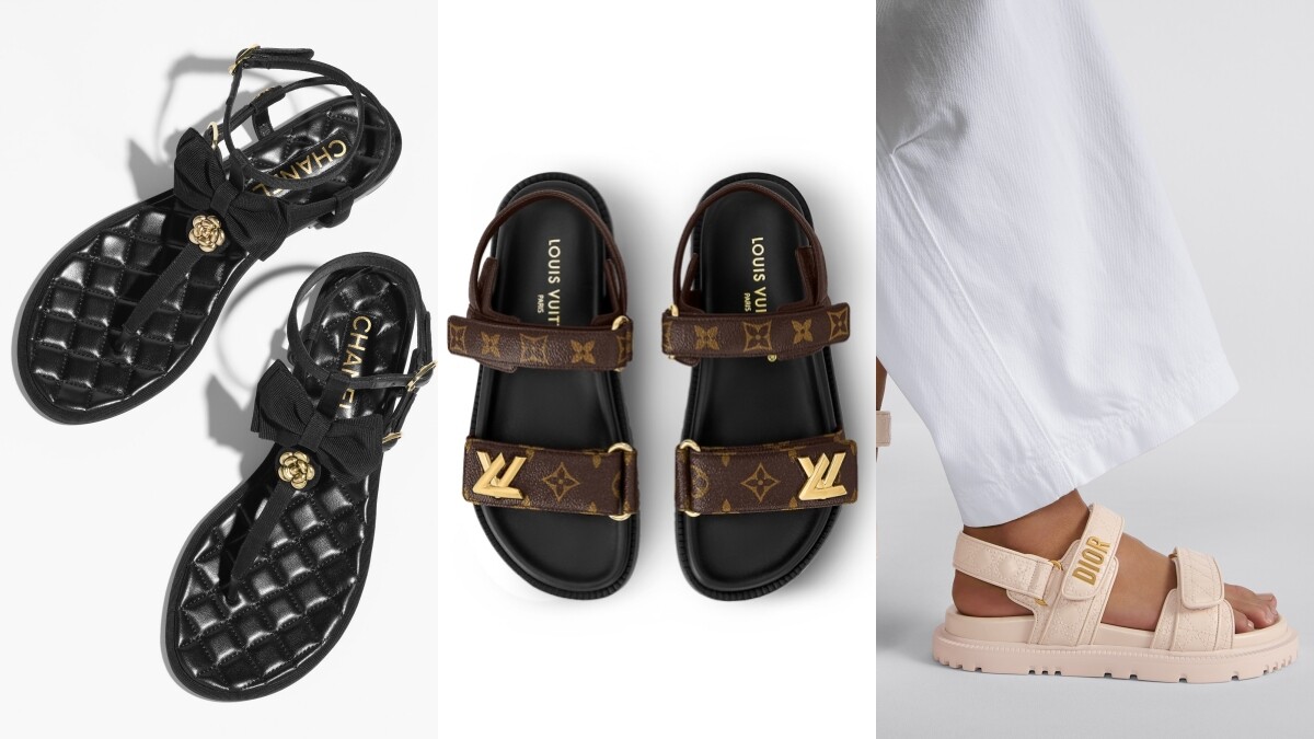 10+款精品涼鞋推薦！香奈兒山茶花＋蝴蝶結，LV、GUCCI經典老花，夏季的足上亮點