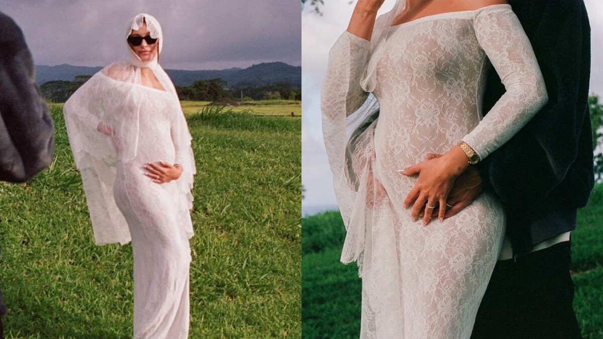 小賈斯汀要當爸了！海莉親曬孕肚美照，身上蕾絲禮服、珠寶一次揭秘