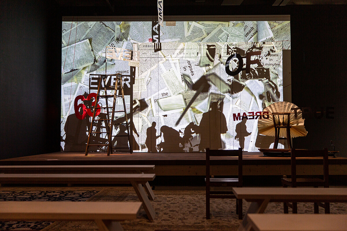 《女先知》展場照。圖片提供：臺北市立美術館。