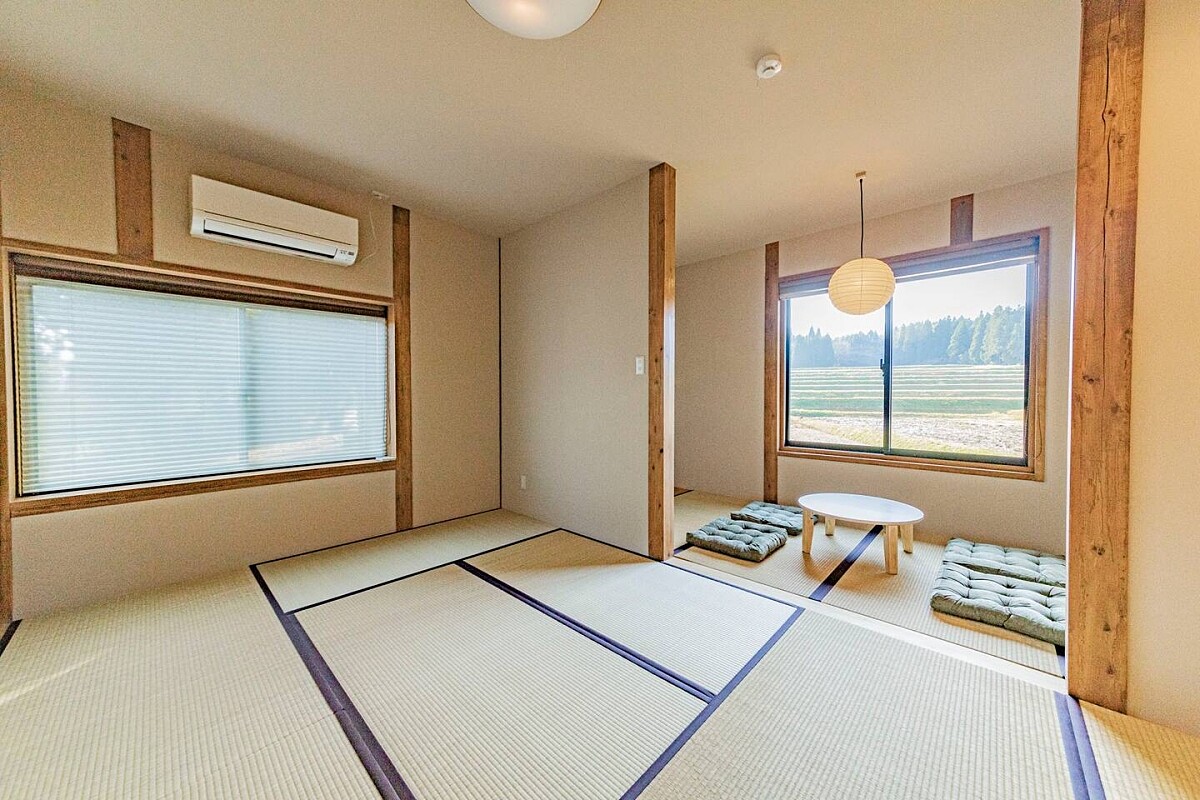 小鎮上有許多民宿可供選擇。（此為示意圖，Photo by Airbnb @Yukisato）