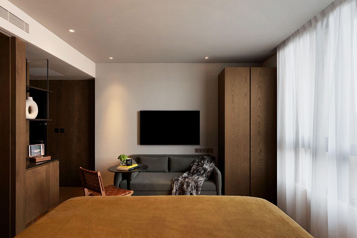 轉角大床房空間。