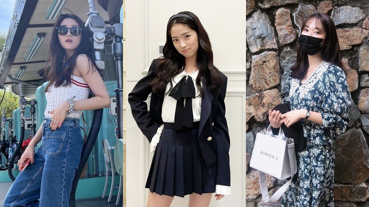 《背著善宰跑》金惠奫無害甜美私服，橫條紋、碎花、牛仔褲都是愛用單品