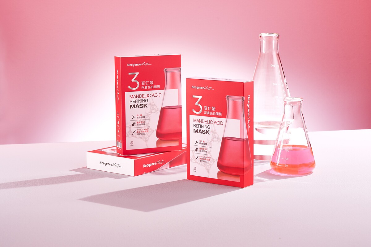 Neogence霓淨思3高機能面膜系列- 杏仁酸淨膚亮白面膜一盒五入，NT399