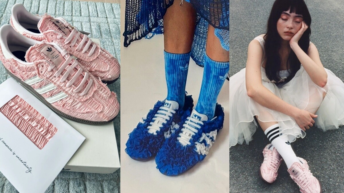 愛迪達×Caroline Hú打造高訂級Samba！全蕾絲、皺褶絲綢鞋身，陳冠希也愛到搶穿