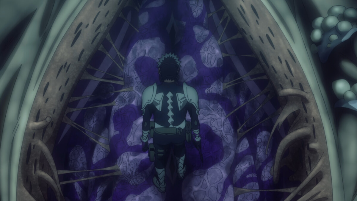 卡夫卡解剖餘獸，並分析出了此次怪獸的弱點。