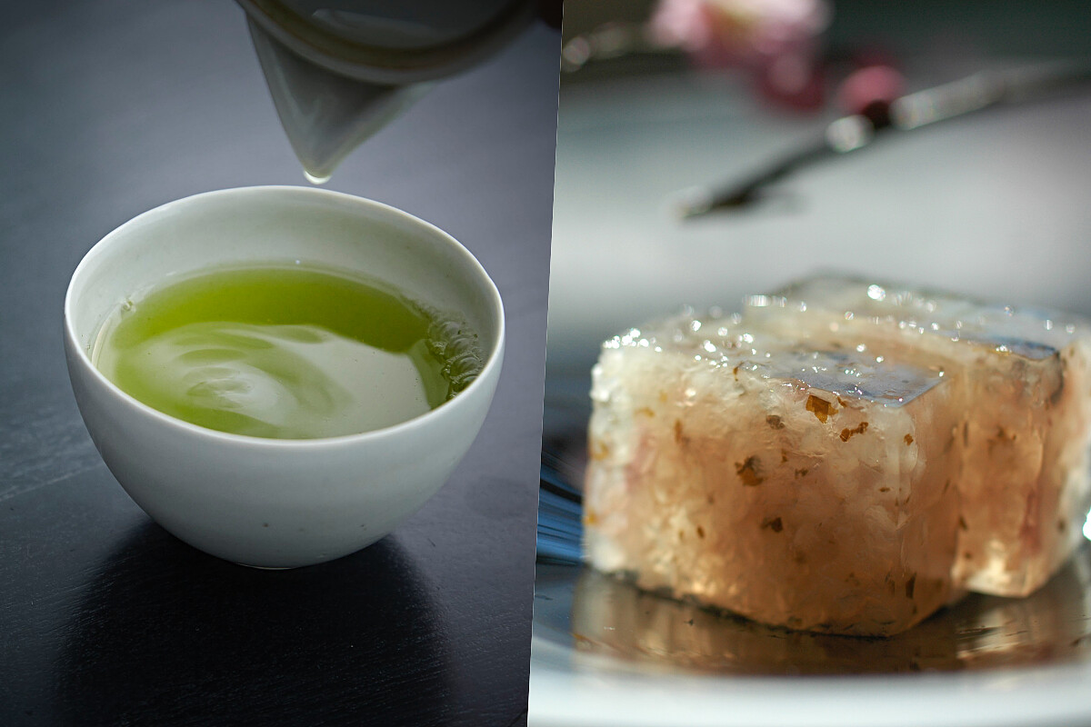 傳統日本茶搭配上東京皇宮酒店製作的季節和菓子。
