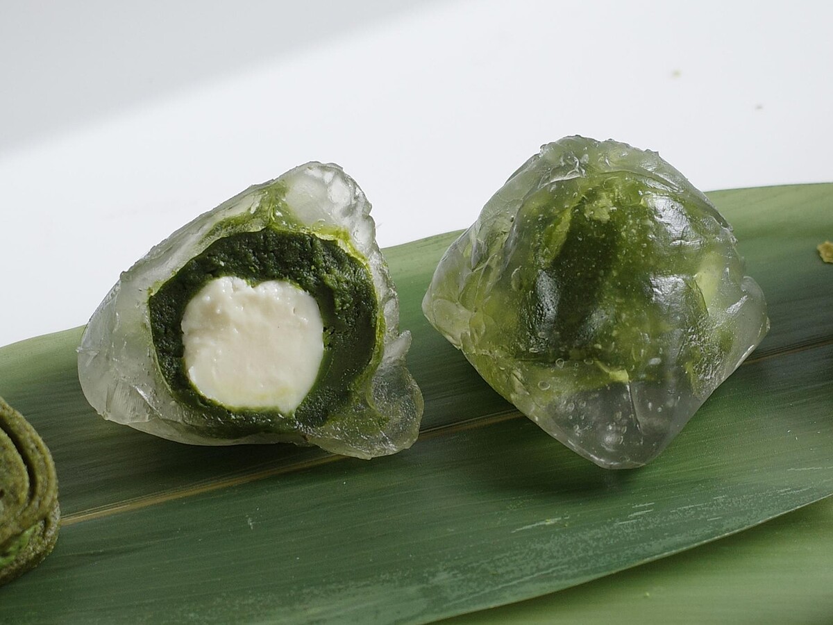 「小朱甜點」濃抹茶奶皇柚心冰粽