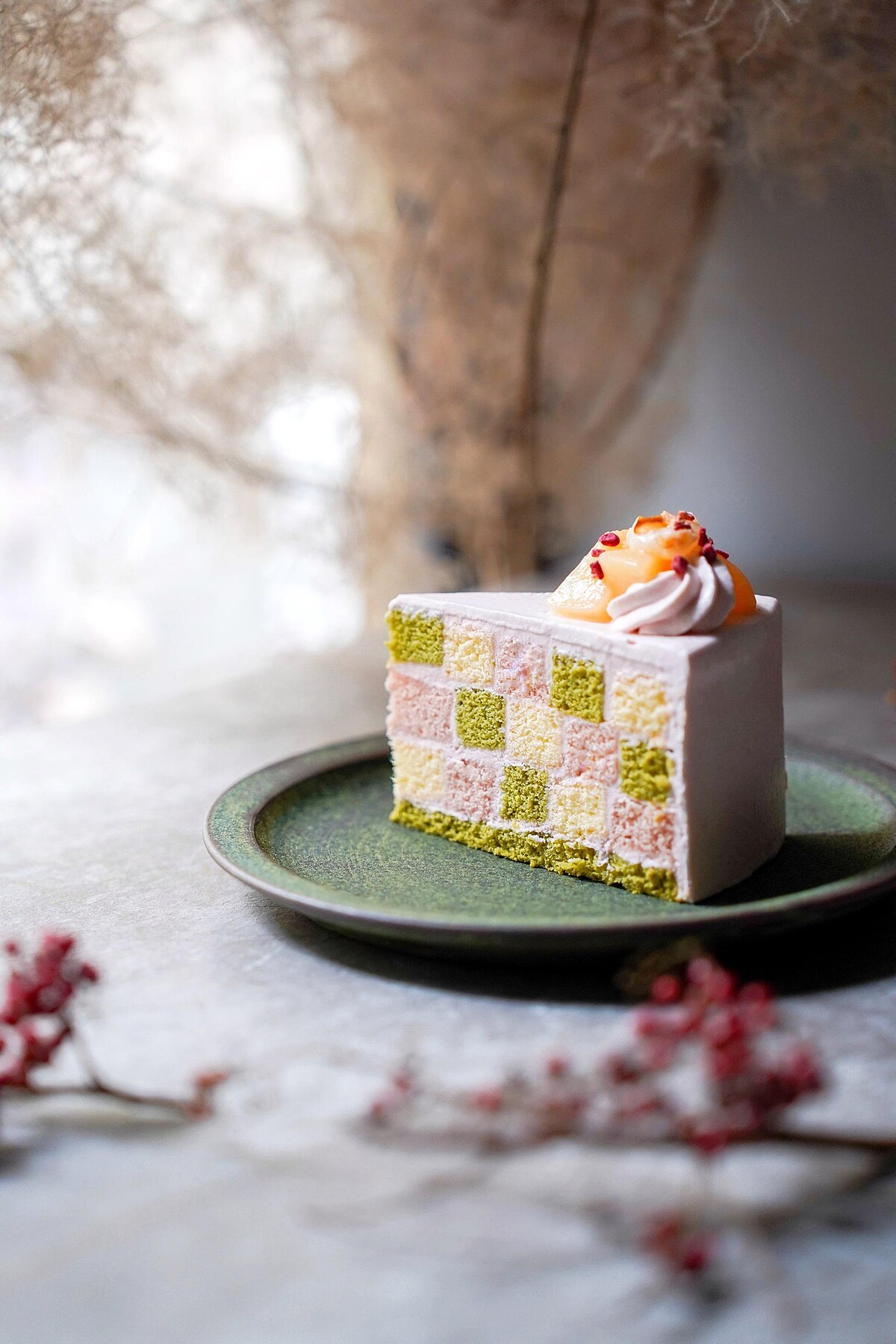 「杏仁核」白桃荔枝烏龍三色棋格