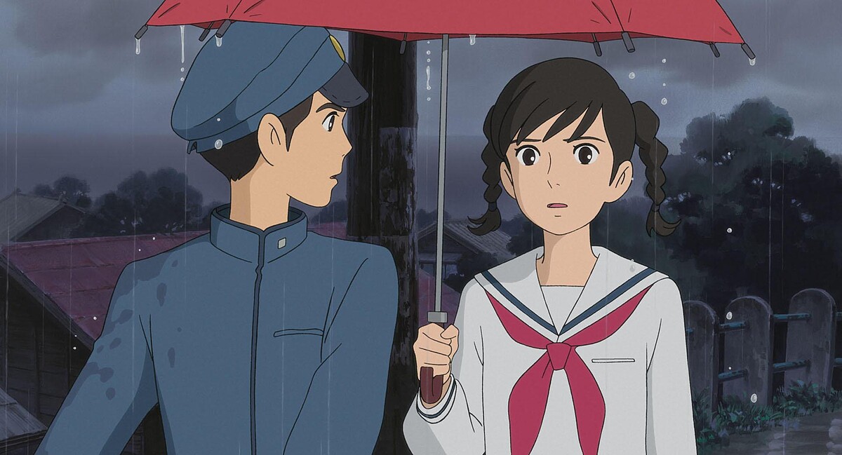 愛情信物─紅色雨傘出現，宮﨑駿很會戀愛符號