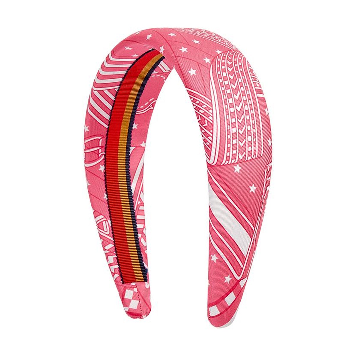 Herm&egrave;s 印花真絲髮箍，NT18,800。