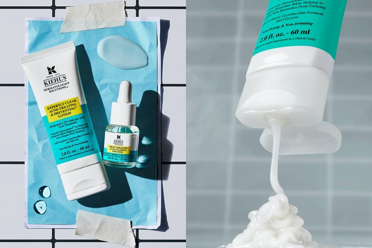 Kiehl&rsquo;s契爾氏2%水楊酸涼感痘痘凝膠質地示意。