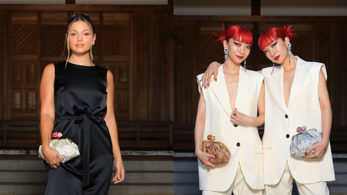 左：Olivia Holt；右：日本時尚雙胞胎姐妹AMIAYA（鈴木姐妹）。