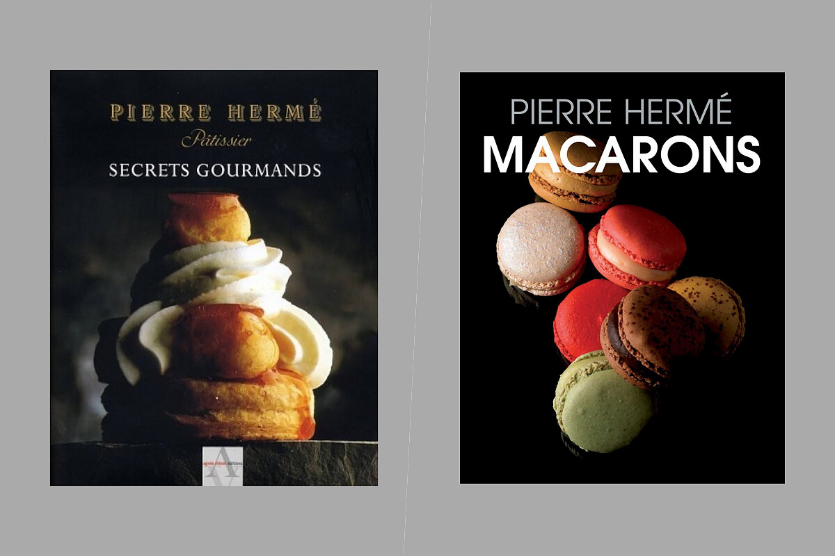 右為首本創作《Secrets Gourmands》,左為《Macaron》是世界烘焙愛好者必收的一本書籍。