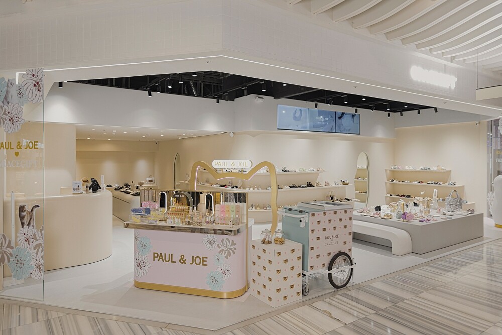 Paul & Joe x Grace Gift MEOW POP UP STORE貓咪快閃店店景。