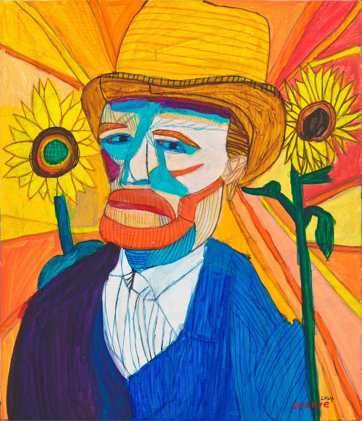 2016年開始繪製了「你的臉」誇飾畫（Caricature）。