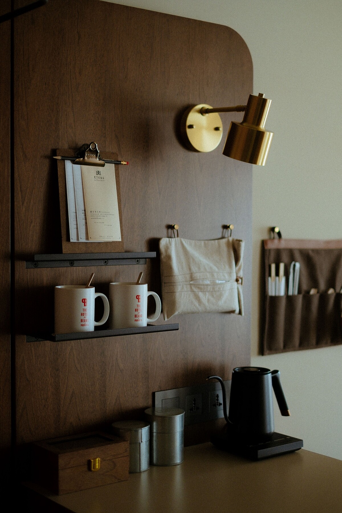 客房有許多為企劃打造的備品、器皿。