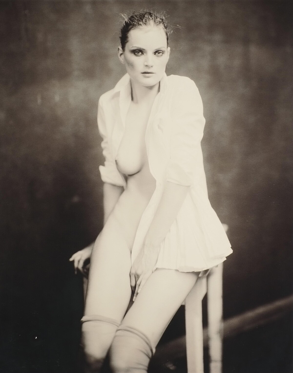 Guinevere van Seenus， Yohji Yamamoto P/E 2005，巴黎，2004，顏料印染於棉質鋇基相紙。