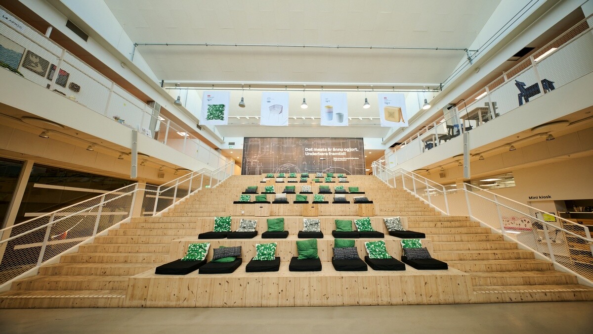 IKEA 創意中心中的空曠交流空間