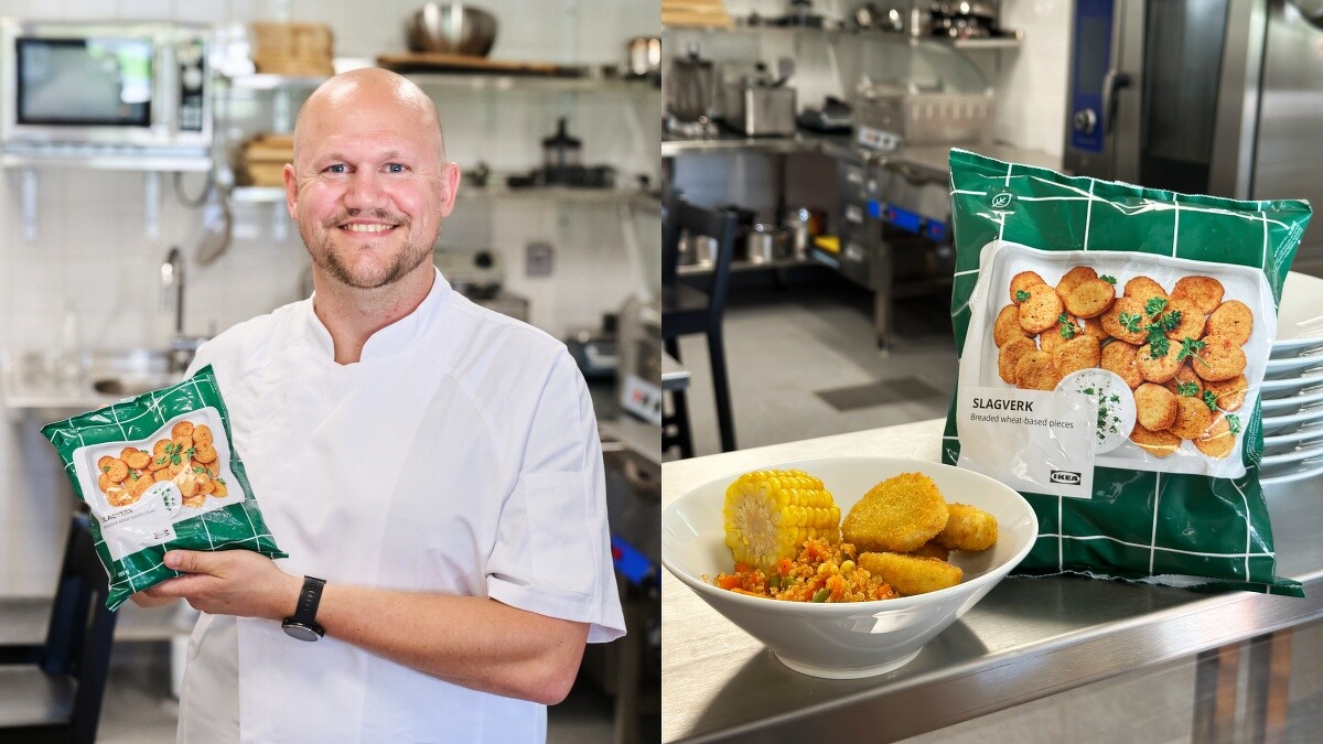 美食專家Daniel秀出預計下半年推出的「植物肉雞塊」!