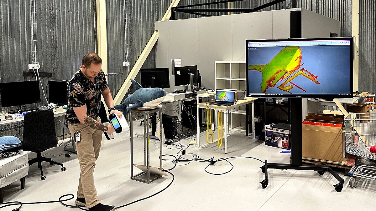 「IKEA宣傳製作中心」工作人員展示3D技術