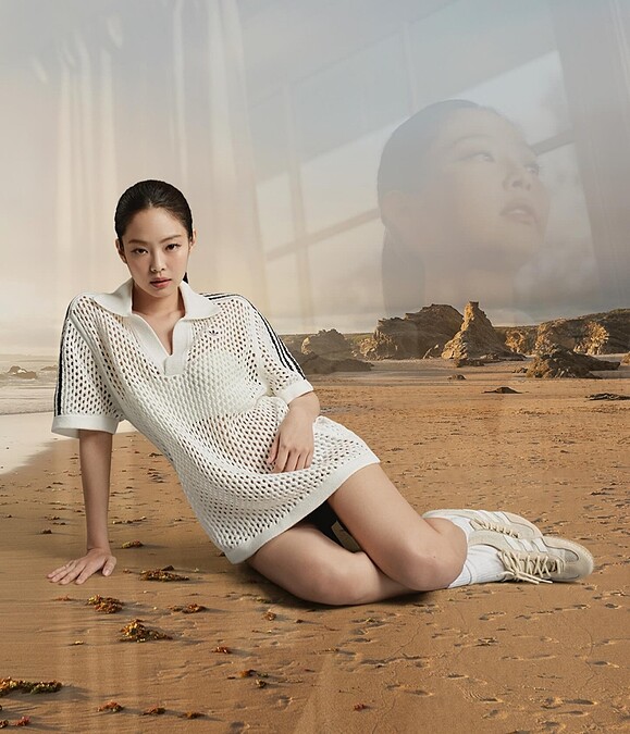 adidas Originals by Edison Chen CLOT針織POLO衫 白色/藍色/咖啡色 (UNISEX) NTD4,290