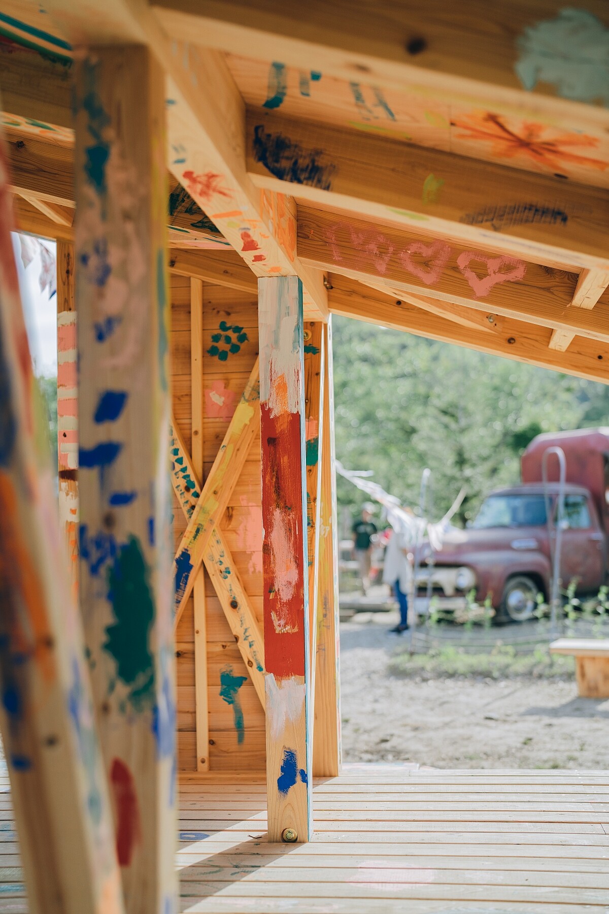 可以讓孩子自由揮灑創作的建築。