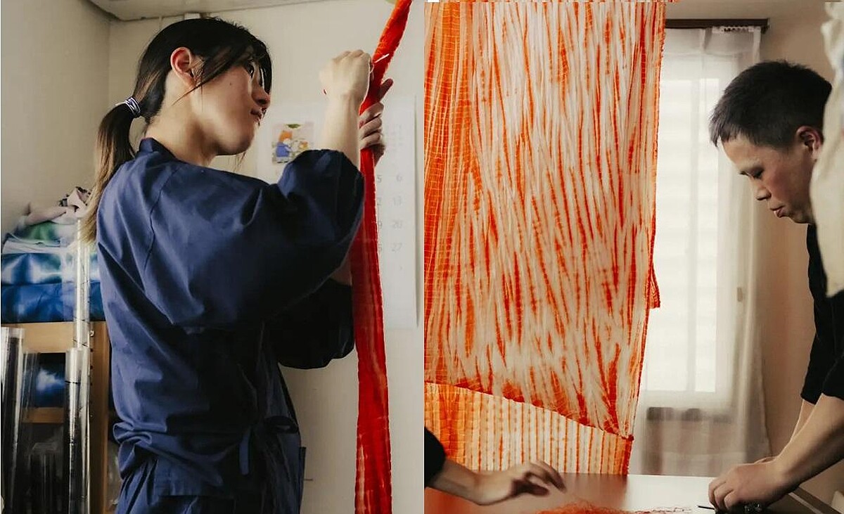 Shibori 體現了只有人手才能創造的皺紋和染料
