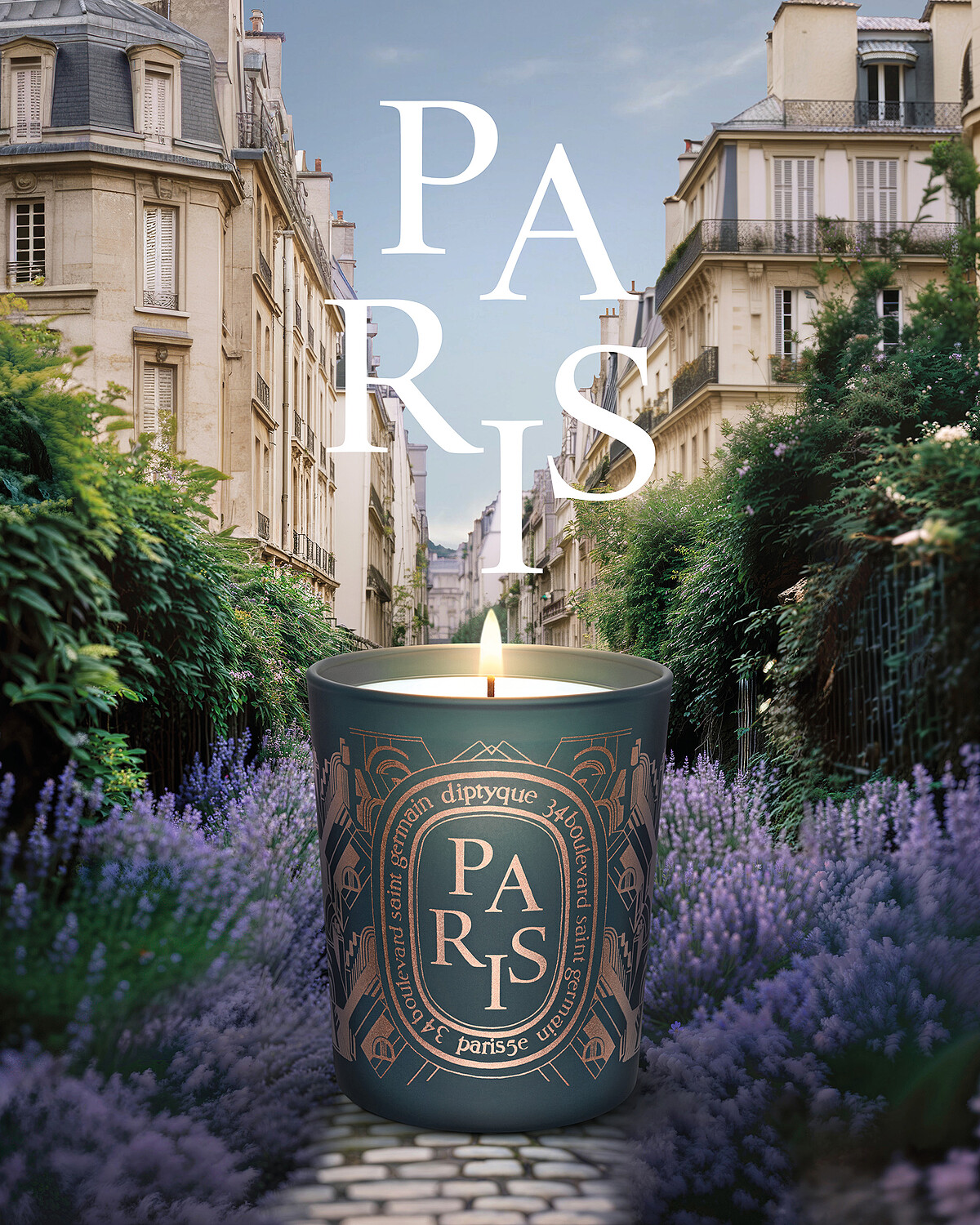 Diptyque 限量城市香氛蜡烛(巴黎)190g，NT2,600