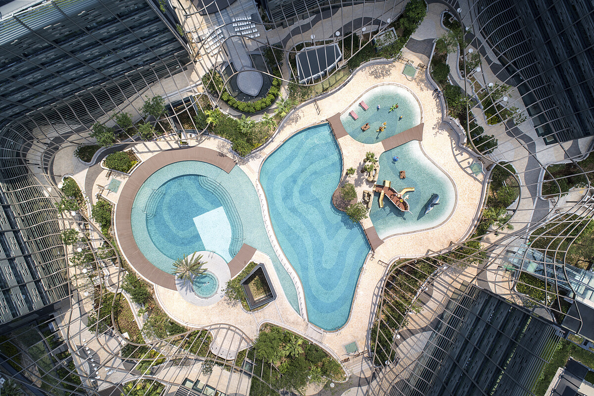 香港海洋公園萬豪酒店礁湖主題游泳池