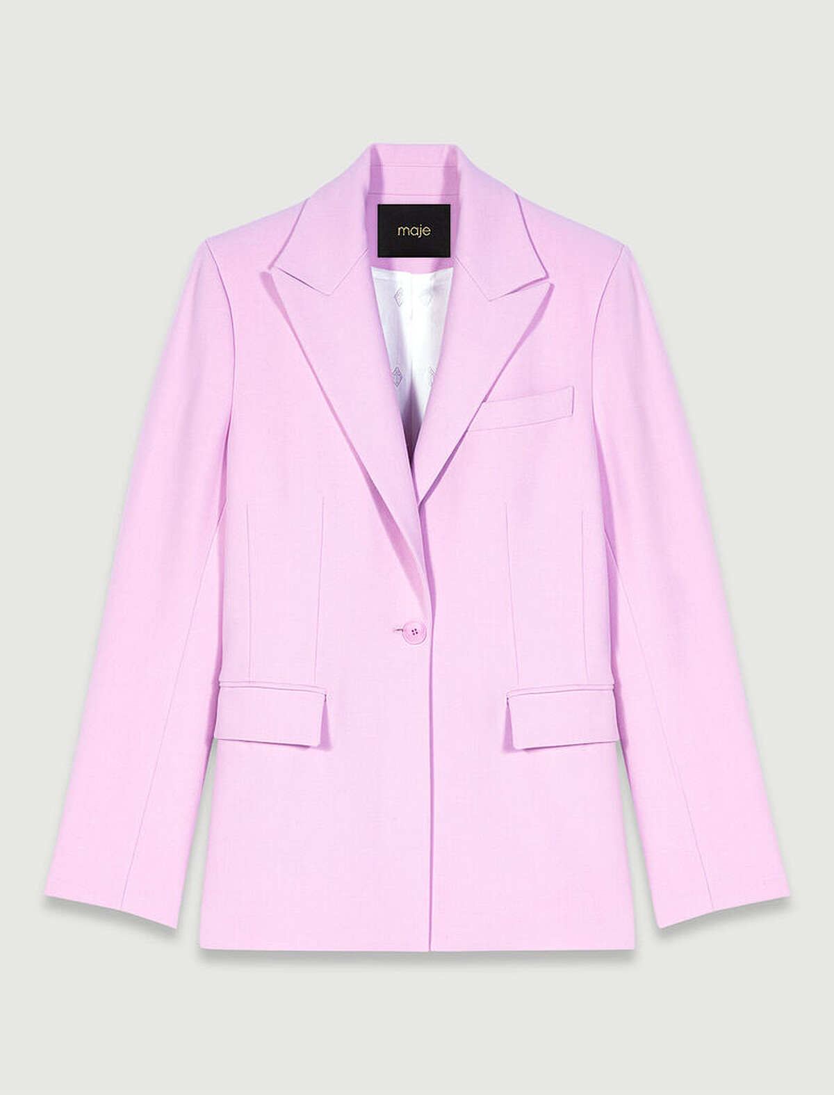Maje 粉紅色西裝外套，NT15,190。