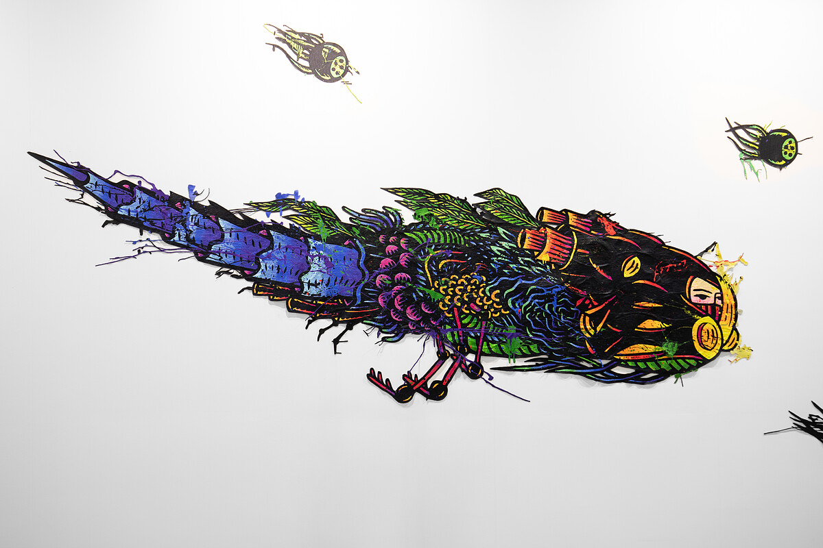 Eko Nugroho〈Guarding Sunrise in Mind〉細節圖。