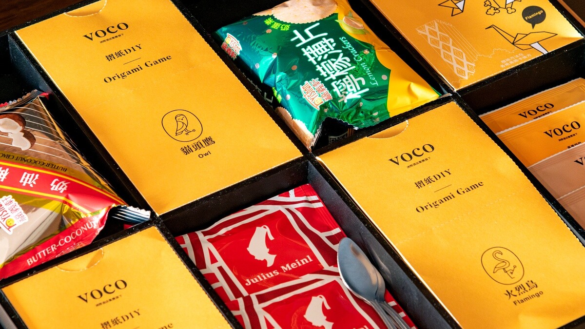 voco酒店客房餅乾及摺紙DIY
