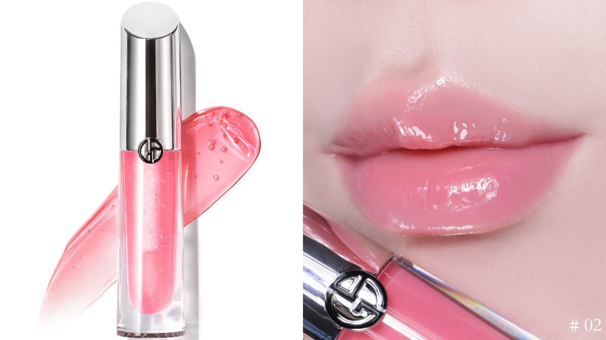 ▴ Armani Beauty「訂製奢光潤唇蜜」#02 粉晶光 | 3.5ML NT$1,500