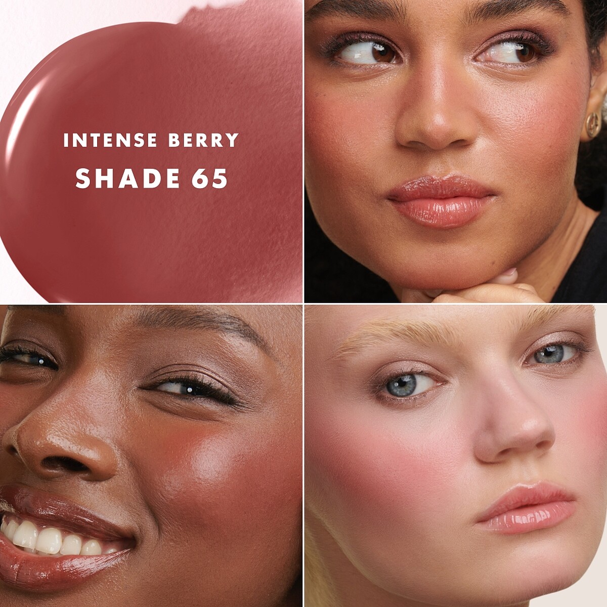 Giorgio Armani輕透亮絲光漂染腮紅露#65模特兒示意圖。