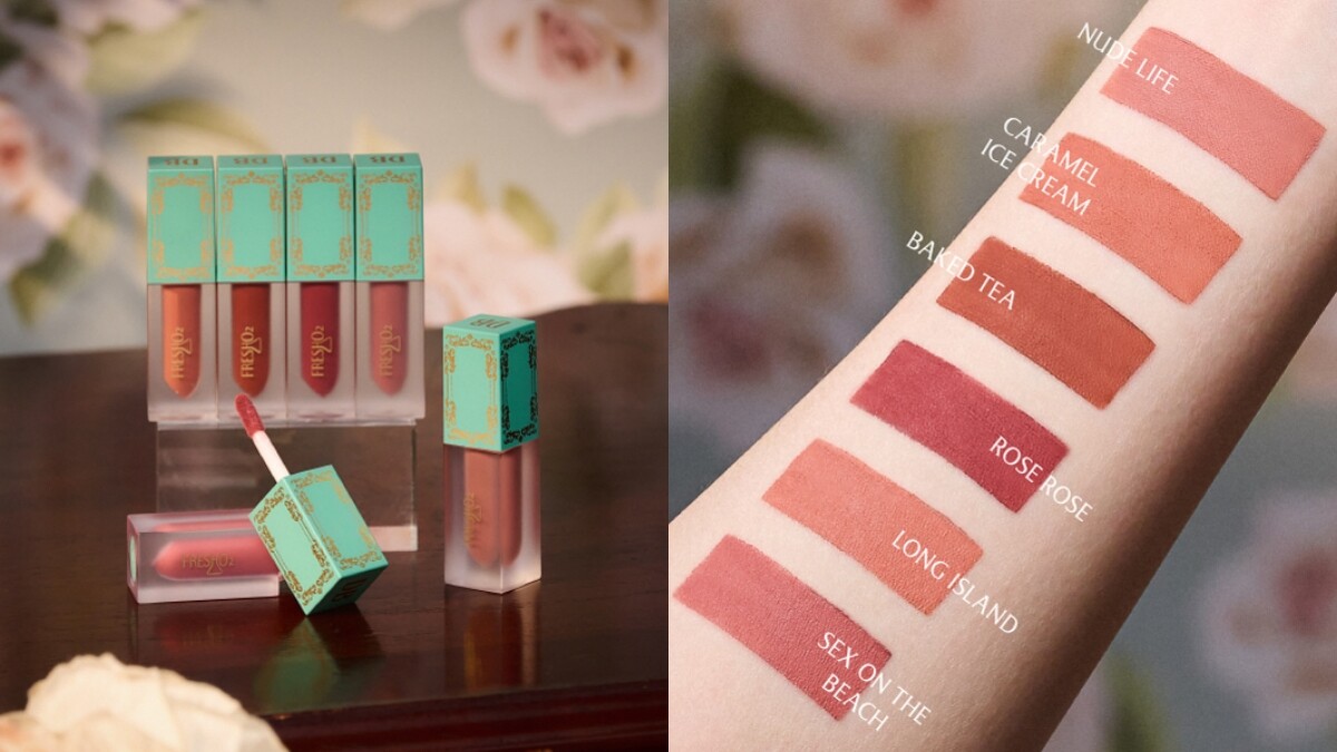 FreshO2 X丹妮婊姐SUPER STAR羽毛霧面唇泥(共6色)3.5g,NT499