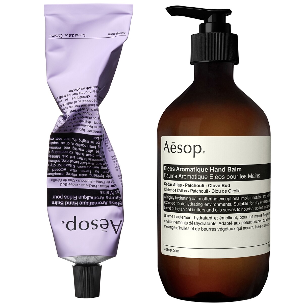 Aesop厄勒俄斯芳香護手霜75ml，NT1,000、500ml，NT3,100