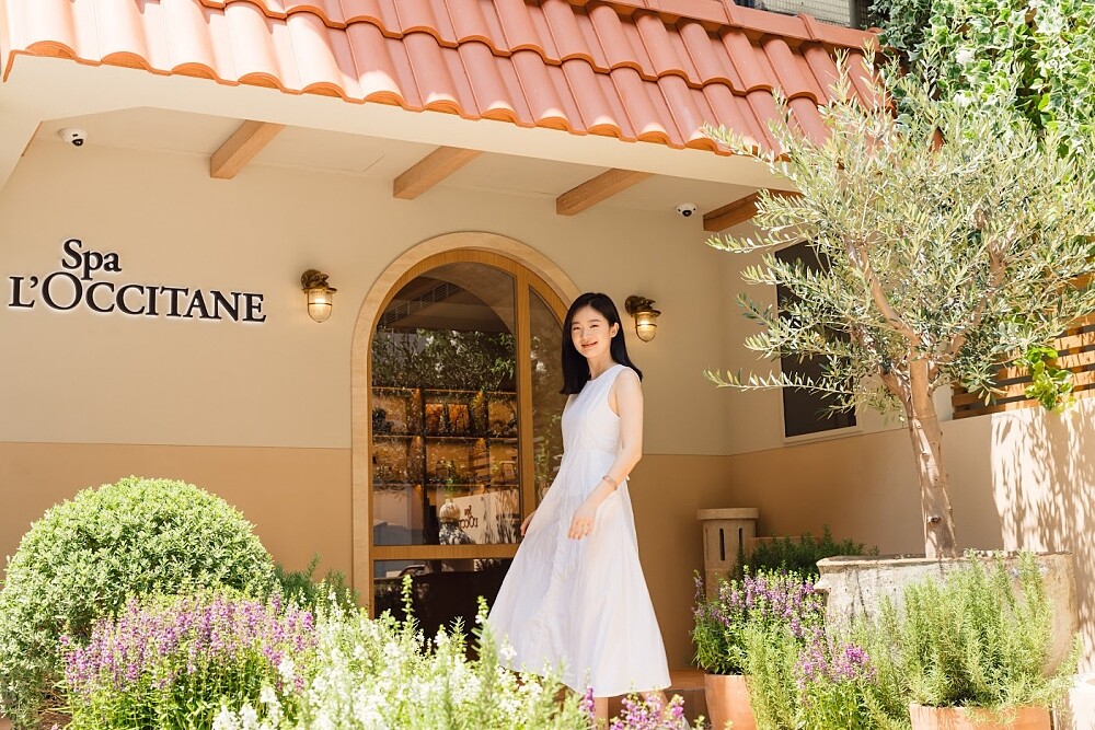 Spa L&rsquo;OCCITANE歐舒丹美妍美體中心中山店入口正面情境照。