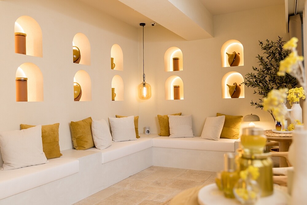 Spa L&rsquo;OCCITANE歐舒丹美妍美體中心中山店休息區。