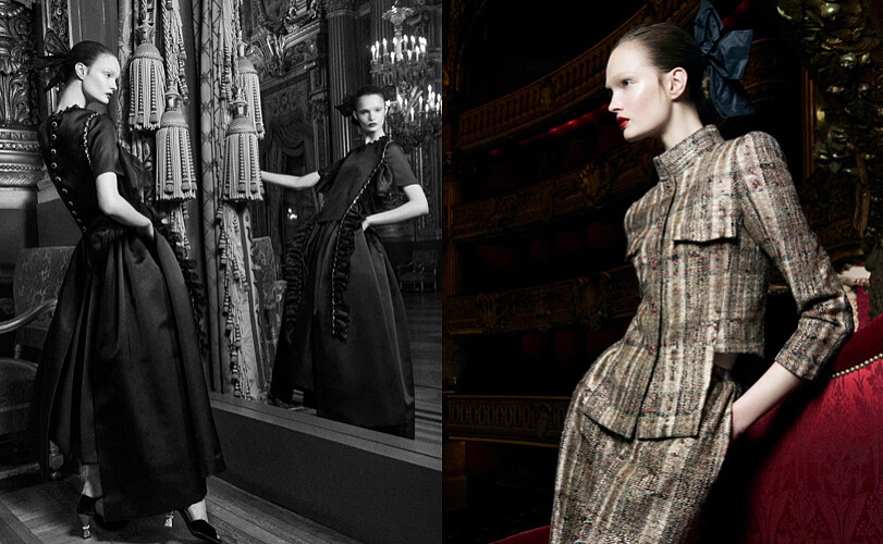 由攝影師Karim Sadli於巴黎歌劇院所拍攝的秀前預覽形象。