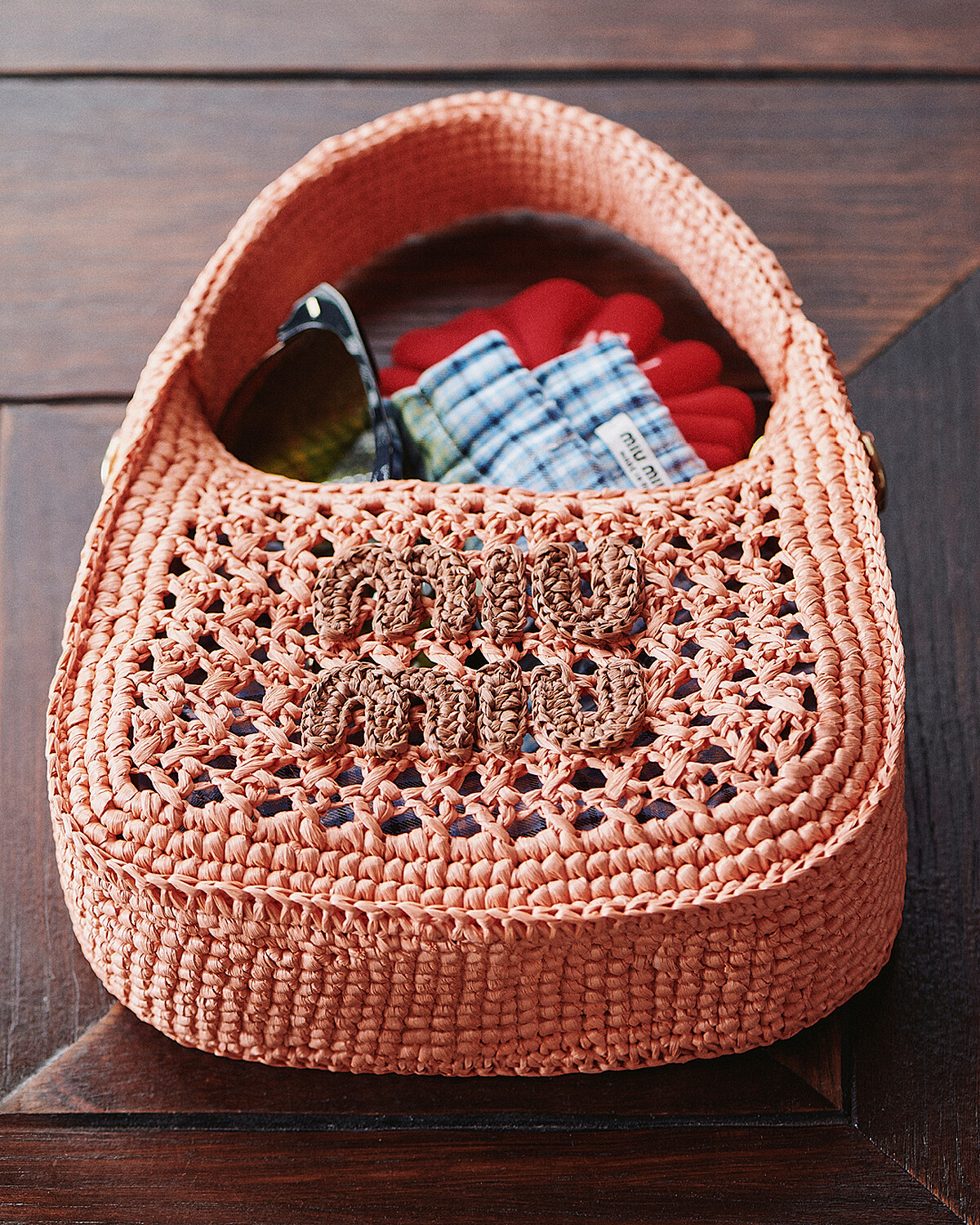 Miu Miu - Wander 編織布料半月形包款 NT$ 72,000