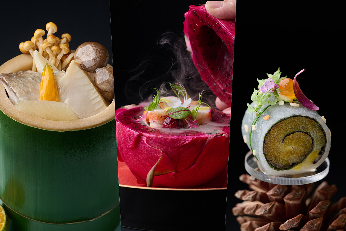 餐點、器皿、食材皆緊扣大自然。