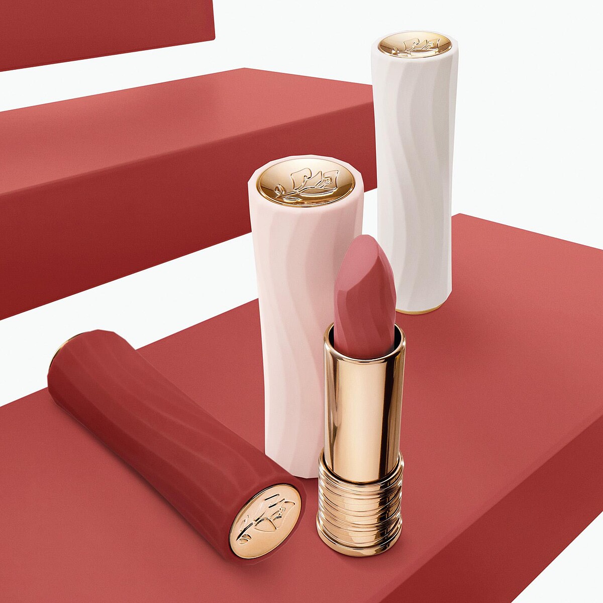 蘭蔻絕對完美柔霧唇膏2024七夕情人節限定版情境圖。