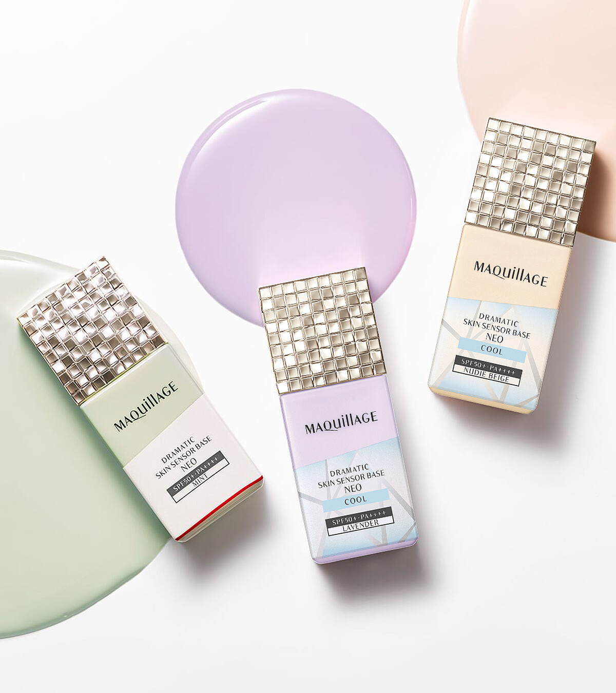 MAQuillAGE心機彩粧星魅平衡持粧控粧前乳NEO SPF50+/PA++++沁涼版(LA明亮色、NB自然色)25ml，NT900、星魅平衡持粧控粧前乳NEO SPF50+/PA++++(勻亮綠)25ml，NT900