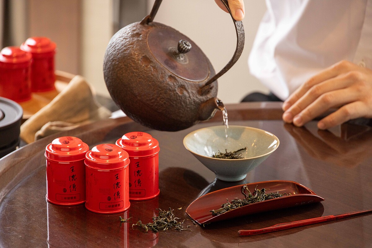 王德傳茶葉精心準備的冷泡三峽碧螺春。