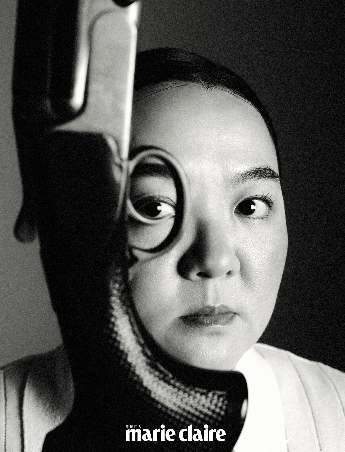 白色針織polo衫,Boss。