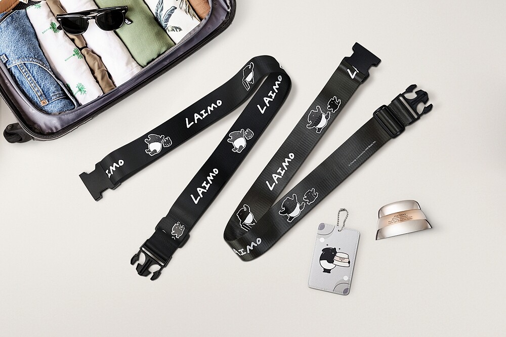 來貘❤️乳霜王百優的來貘快樂旅行組(含行李束帶兩條與行李吊牌一個)。